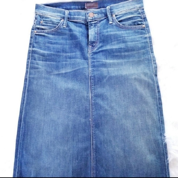 Mother Straight A Midi Skirt ::9 - Picture 2 of 6